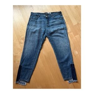 Sportmax distressed baggy style cotton and linen jeans Sz 28